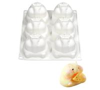 3D Hamster Shape Silicone Moulds Novelty Silicone Cake Moulds Non-Stick Baking Mould Reusable BPA Free Silicone Mousse Cake Mould Multipurpose Silicone Mould for DIY Aromatherapy Soap Resin Crafts
