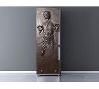 3D Han Solo in Carbonite Refrigerator Sticker | Resistant, Easy-to-Apply Decorative Sticker - Elegant Design, 200x60cm