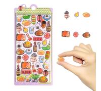 3D Hand Account Decals - Decorative Stickers Sheet | 9x20cm Paper, PVC & Epoxy Resin - For Students Teachers Children Planners Collectors Designers Scrapbooking Journaling School Projects Water Bottle