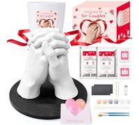 3D Hand Casting Kit, Hand Moulding Kits Couple, Easy-to-Use & Skin-Safe 3D Hand Mold Casting for Adults Keepsake Mold Kit, Ideal Anniversary Wedding Birthday Gifts for Him or Her