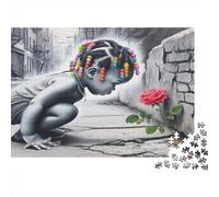 3D Hand Chihuahua Jigsaw Puzzles 1000 Piece Recycled Paper for Adults Sculpture Dog Art Puzzle Difficult Challenge Stimulate Brain Thinking Great Gift Idea 52x38cm/1000pcs