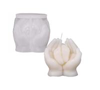 3d Hand Holding Heart Candle Mold - Angel Wings Heart Resin Casting, Nonstick with Easy Release, Plaster Resin Epoxy, Home Nursery Decor Diy Crafts, Party Favors Birthday Holiday for Creative Projects