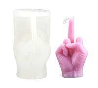 3D Hand Shaped Silicone Mold, Middle Finger Gesture Candle Mold, Casting Mould for Candle Making Baking Making Soap Craft Making Tool Home Decoration