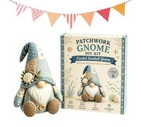 3D Handcrafted Felt Gnome Kit with Instructions, Christmas Animal DIY Patch-Work, Create Your Own Adorable Gnome, for Adults Beginner, Present Craft Lovers and Home Decor