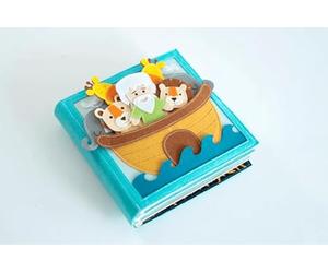 3D Handmade Felt Christian Busy Book - Interactive Bible Stories Quiet Book for Toddlers 1-3, Removable Characters, Perfect Activity Book for Church and Baby’s First Bible Gift