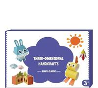 3D Handmade Origami Book, DIY Origami Kit for Crafts & Art, Preschool Origamis Tool, Easy Handmade Craft Paper Models, Fun to Explore, Animal Figurine Gift Set for Bookshelf (Classic)
