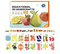 3D Handmade Origami Book, Easy Handmade Craft 3D Paper Models, Animal Themed Colorful Folding Paper Set with Origami Book, Origami Kit for Crafts Art, Handmade Animal Figurine Gift for Home Decor (C)