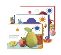 3D Handmade Origami Book, Fun DIY Pre-Cut 3D Paper Art Model, Moving Paper Craft Book, Easy Handmade Animal Figurine Sculpture, Tool-Free Design, Origamis Games, for Bookshelf Decor (A4)