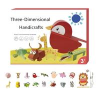 3D Handmade Origami Book, Moving Paper Crafts Book, Easy Handmade Craft 3D Paper Models, Fun DIY Origami Paper Craft Kit, Tool-Free Design for Bookshelf Decoration (A)