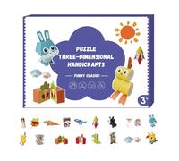 3D Handmade Origami Book, Origami Kit for Crafts & Art, Fun DIY Pre-Cut 3D Paper Art Model, Easy Handmade Craft 3D Paper Models, Educational PaperMaking Kit Supplies for Boys and Girls (B)