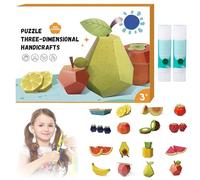 3D Handmade Origami,Origami Kit for Kids Ages 3+,3D Animal Origami Paper Kit for Beginners Kids Adults,Gifts for Boys&Girls (Fruit)
