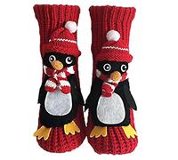3D Happy Animals Socks Novelty Floor Sock for Christmas Unisex Unisex Christmas Socks Winter Warm Comfortable Lightweight Slipper Sock Chunky Xmas Slipper Knit Cute Crocheted Breathable