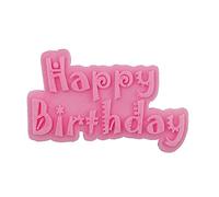 3D Happy Birthday Kitchen Baking Mold Silicone Cake Decorating Tools Fondant Chocolate Biscuits Silicone Mold Baking Molds for Oven Cakes Shapes