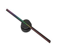 3D HD Hologram Fan Projector SD 42cm/16.5in LED Sign Holographic Player Support Image Video Shop Bar Party Advertising Display Light Wide Viewing Angle