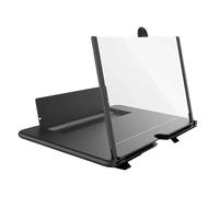 3D HD Mobile Phone Magnifier Projector Screen 3-4 Zoom Precision Optical Magnification 22x16.6x17cm Foldable AntiBlue Radiation Eye Protective Lazy Phone Projector Stand For All Phones Videos Games