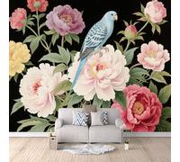 3D HD Printing Wallpapers Bird Floral 200x140cm,Large Wall Mural Pastoral Floral,Murals Suitable for Bedroom, Living Room, Children's Room, Home Decoration,TV Background Wall