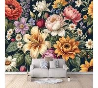 3D HD Printing Wallpapers Botanical Flower 200x140cm,Large Wall Mural Pastoral Floral,Murals Suitable for Bedroom, Living Room, Children's Room, Home Decoration,TV Background Wall
