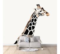 3D HD Printing Wallpapers Cartoon Giraffe 200x140cm,Large Wall Mural,Murals Suitable for Bedroom, Living Room, Children's Room, Home Decoration,TV Background Wall