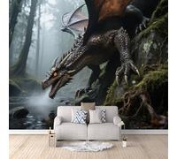 3D HD Printing Wallpapers Dragon of The West 200x140cm,Large Wall Mural,Murals Suitable for Bedroom, Living Room, Children's Room, Home Decoration,TV Background Wall