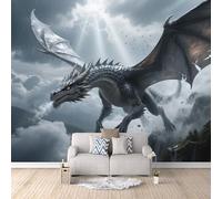 3D HD Printing Wallpapers Dragon of The West 300x210cm,Large Wall Mural,Murals Suitable for Bedroom, Living Room, Children's Room, Home Decoration,TV Background Wall