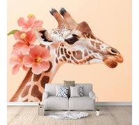 3D HD Printing Wallpapers Giraffe 200x140cm,Large Wall Mural Flowers,Murals Suitable for Bedroom, Living Room, Children's Room, Home Decoration,TV Background Wall