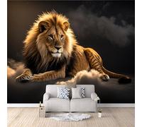 3D HD Printing Wallpapers Lion 200x140cm,Large Wall Mural Animal,Murals Suitable for Bedroom, Living Room, Children's Room, Home Decoration,TV Background Wall