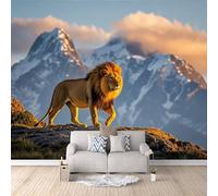 3D HD Printing Wallpapers Lion 300x210cm,Large Wall Mural Snow Mountain,Murals Suitable for Bedroom, Living Room, Children's Room, Home Decoration,TV Background Wall