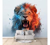 3D HD Printing Wallpapers Lion 400x280cm,Large Wall Mural Animal,Murals Suitable for Bedroom, Living Room, Children's Room, Home Decoration,TV Background Wall