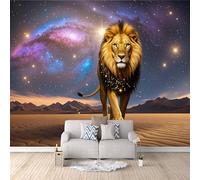 3D HD Printing Wallpapers Lion 400x280cm,Large Wall Mural Universe Galaxy,Murals Suitable for Bedroom, Living Room, Children's Room, Home Decoration,TV Background Wall