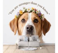3D HD Printing Wallpapers Pet Dog 200x140cm,Large Wall Mural Flowers,Murals Suitable for Bedroom, Living Room, Children's Room, Home Decoration,TV Background Wall