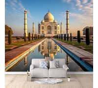 3D HD Printing Wallpapers Taj Mahal 400x280cm,Large Wall Mural,Murals Suitable for Bedroom, Living Room, Children's Room, Home Decoration,TV Background Wall