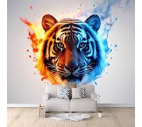 3D HD Printing Wallpapers Tiger 300x210cm,Large Wall Mural Animal,Murals Suitable for Bedroom, Living Room, Children's Room, Home Decoration,TV Background Wall
