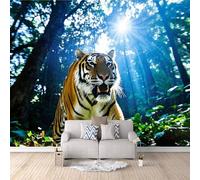 3D HD Printing Wallpapers Tiger 300x210cm,Large Wall Mural Forest Animals,Murals Suitable for Bedroom, Living Room, Children's Room, Home Decoration,TV Background Wall