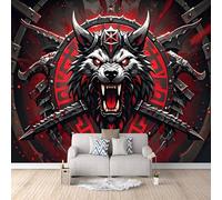 3D HD Printing Wallpapers Wolf 300x210cm,Large Wall Mural Norse Mythology,Murals Suitable for Bedroom, Living Room, Children's Room, Home Decoration,TV Background Wall