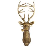 3D Head Wall Mount Ornament Deer Decor Rabbit Ornaments Animal Head Wall Sculptures Modern Art Statue Animal Heads Resin Home Accessories Wall Decorations for Living Room to Hang Ornaments, 2PCS