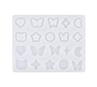 3D Heart Butterfly Silicone Mold Resin Shaker Mold Pendant Keychain Jewelry Making Tools Craft Supplies