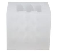 3D Heart Cube Aromatherapy Candle Silicone Mold, Food Grade Bubble Cube Candle Mold, High Temperature Heart Shaped Mold for DIY Candles, Perfect for Weddings Anniversarie (Extra Large 32.7 X 24.4 X