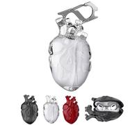 3D Heart Earphone Case for Airpods Pro2/3, Personalized Transparent Silicone Anatomical Heart Earphone Case for Women Men