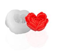 3D Heart Rose Flower Candle Molds,Silicone Molds for Candles Making,Soy Wax,Resin,Soap, Clay Craft,Scented Candle,Women Valentine's Day Gifts