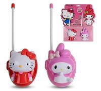3D Hello Kitty Walkie Talkies for Boys and Girls, Long Range 200M Built-in Antenna Push to Talk Button, Battery Operated Communication Toy, Indoor Outdoor Birthday Gift 4+Y