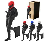 3D Helmet Man Bookmark Creative Page Marker Cool Reading Accessory for Book Lovers Students Adults Unique Gifts for School Office Travel (B)
