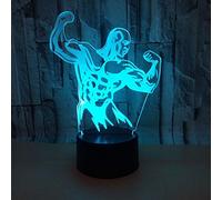 3D Hercules Night Light Lamp 7 Color Change LED Touch USB Table Gift Kids Toys Decor Decorations Christmas Valentines Gift Birthday Gift