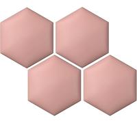 3D Hexagon Wall Panels, Self-Adhesive Soft Padding for Kids' Rooms & Living Room Decor, Pack of 3, Light Blue, Anti-Collision Headboard, 25x29cm