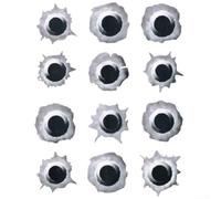 3D Hole Effect Automotive Decals with Scratch Detailing for Cars and Motorcycles - PVC Construction for Outdoor Application (style 3)