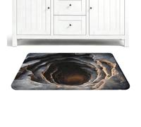 3D Hole Illusion Rug - 31.5 Inch Optical Floor Mat | Floorless Trap Rug - Crystal Velvet Design with a Realistic Visual Effect, Ideal for Entrance Areas and Rooms A Fun N