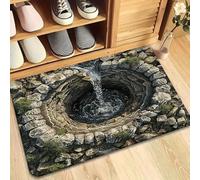 3D Hole Rug, 2026 Upgraded 3D Rugs Optical Illusion, Rugs That Look like a Hole, Trap Optical Illusion Bottomless Non-slip Doormat for Door Entrance, Bathroom, Stairs, Playroom (Style E,15.75*23.62in)