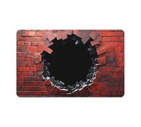 3D Hole Rug - 31.5 x 19.7 Inch Bottomless Illusion Non-Slip Absorbent Door Mat for Entryway Safety, Home Décor, Workplace Floors, Dorm Rooms, and Bathroom Visual Effects