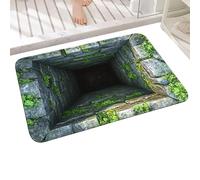 3D Hole Rug - Abstract Non Slip, 3D Hole Illusion Area Rug Home Decor, Hollow-Out Loop Optical Illusion Mat | Absorbent Drying Mat Bottomless Non-Slip Rugs for Study Guesthouse Entrance Sofa Side