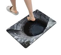 3D Hole Rug, Bottomless Illusion Mat, Non-Slip Door Mat with Absorbent Surfaces, Soft 3D Carpet Quick Drying, Home Decor Accent with Visual Depth, Entryway Mats for Hallway Bathroom Dorm Workplace