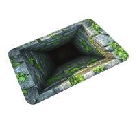 3d Hole Rug - Deep Pit Illusion Carpet, Hyper Realistic Floor Mat, Anti Skid Base Tough Weave, Dramatic Spatial Effect Brightens Interiors, Advanced Decorative Textile, Living Space 19.69x31.5 Inches
